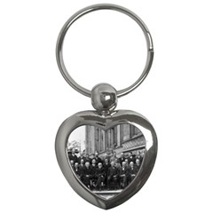 1927 Solvay Conference On Quantum Mechanics Key Chains (heart)  by thearts