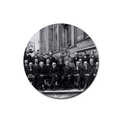 1927 Solvay Conference On Quantum Mechanics Rubber Coaster (round)  by thearts