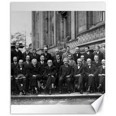 1927 Solvay Conference On Quantum Mechanics Canvas 20  X 24   by thearts