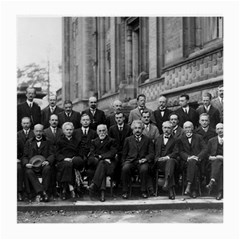1927 Solvay Conference On Quantum Mechanics Medium Glasses Cloth by thearts