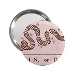 Original Design, Join or Die, Benjamin Franklin Political Cartoon 2.25  Handbag Mirrors Front