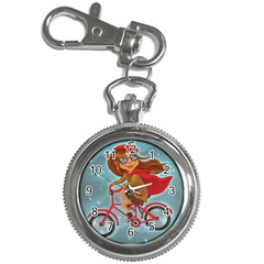 Girl On A Bike Key Chain Watches by chipolinka