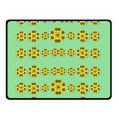 Sun Flowers For The Soul At Peace Double Sided Fleece Blanket (small)  by pepitasart