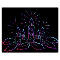 Advent Wreath Candles Advent Double Sided Flano Blanket (medium) 