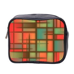 Background Abstract Colorful Mini Toiletries Bag 2-side