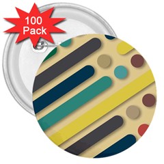 Background Vintage Desktop Color 3  Buttons (100 pack) 