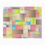 Background Abstract Grid Small Glasses Cloth (2-Side) Back