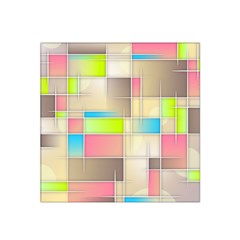 Background Abstract Grid Satin Bandana Scarf by Nexatart