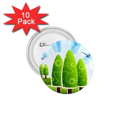 Landscape Nature Background 1.75  Buttons (10 pack)