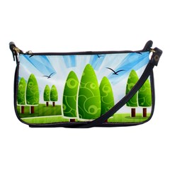 Landscape Nature Background Shoulder Clutch Bags