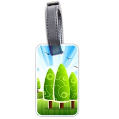 Landscape Nature Background Luggage Tags (One Side) 