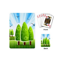 Landscape Nature Background Playing Cards (Mini) 