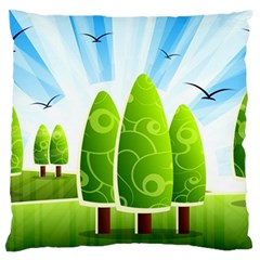 Landscape Nature Background Standard Flano Cushion Case (Two Sides)