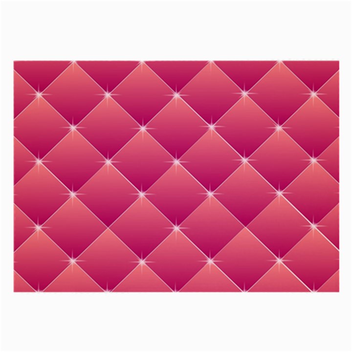 Pink Background Geometric Design Large Glasses Cloth (2-Side)