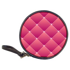 Pink Background Geometric Design Classic 20-cd Wallets