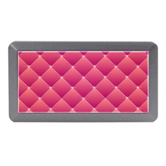 Pink Background Geometric Design Memory Card Reader (mini) by Nexatart