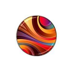 Abstract Colorful Background Wavy Hat Clip Ball Marker