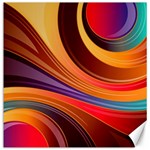 Abstract Colorful Background Wavy Canvas 20  x 20   19 x19.27  Canvas - 1