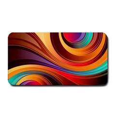 Abstract Colorful Background Wavy Medium Bar Mats