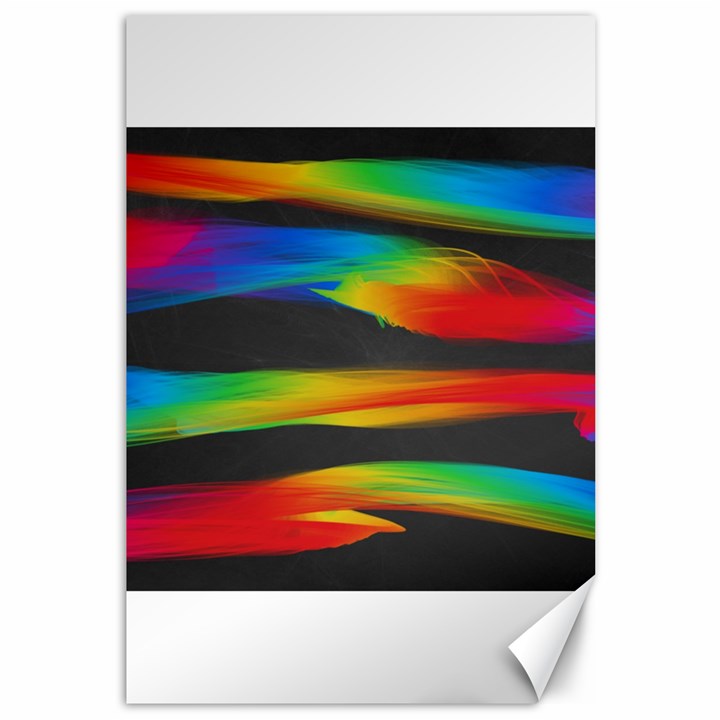 Colorful Background Canvas 12  x 18  