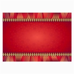 Background Red Abstract Large Glasses Cloth (2-side)