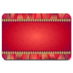 Background Red Abstract Large Doormat 