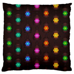 Lanterns Background Lamps Light Large Cushion Case (one Side) by Nexatart