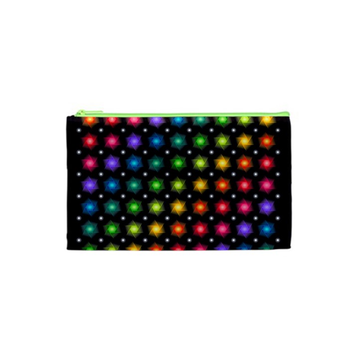 Background Colorful Geometric Cosmetic Bag (XS)