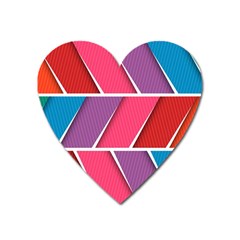 Abstract Background Colorful Heart Magnet by Nexatart