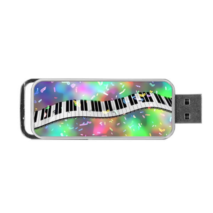 Piano Keys Music Colorful 3d Portable USB Flash (One Side)