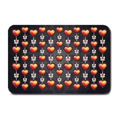 Love Heart Background Plate Mats by Nexatart