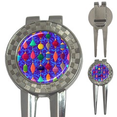 Colorful Background Stones Jewels 3-in-1 Golf Divots by Nexatart