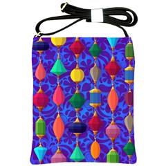 Colorful Background Stones Jewels Shoulder Sling Bags by Nexatart