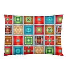 Tiles Pattern Background Colorful Pillow Case