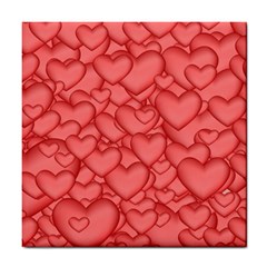 Background Hearts Love Tile Coasters