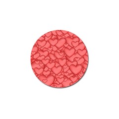 Background Hearts Love Golf Ball Marker