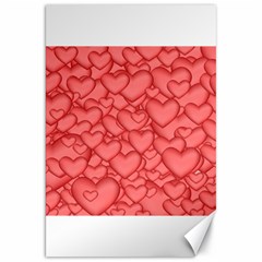 Background Hearts Love Canvas 20  x 30  