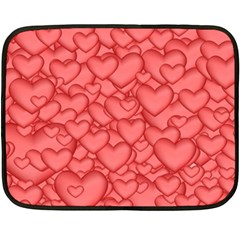 Background Hearts Love Fleece Blanket (Mini)