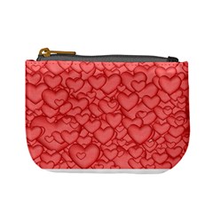 Background Hearts Love Mini Coin Purses