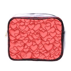 Background Hearts Love Mini Toiletries Bags