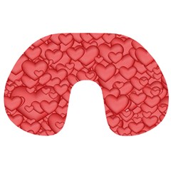 Background Hearts Love Travel Neck Pillows