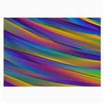 Colorful Background Large Glasses Cloth (2-Side) Front