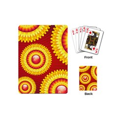 Floral Abstract Background Texture Playing Cards (mini) 