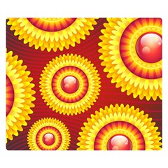 Floral Abstract Background Texture Double Sided Flano Blanket (small)  by Nexatart