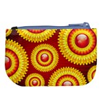 Floral Abstract Background Texture Large Coin Purse Back