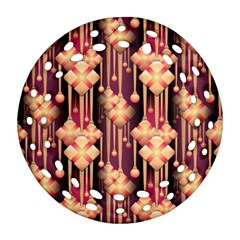 Seamless Pattern Patterns Round Filigree Ornament (two Sides) by Nexatart