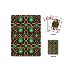 Pattern Background Bright Brown Playing Cards (mini)  by Nexatart