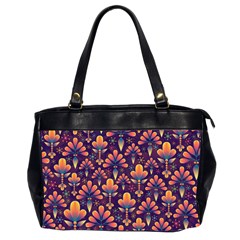 Abstract Background Floral Pattern Office Handbags (2 Sides)  by Nexatart