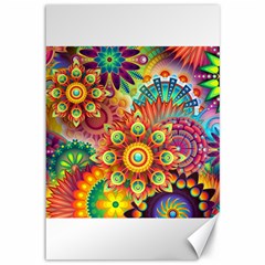 Colorful Abstract Background Colorful Canvas 12  X 18   by Nexatart