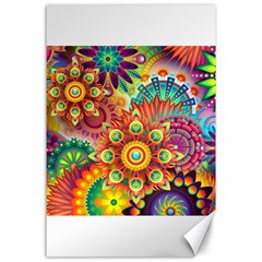 Colorful Abstract Background Colorful Canvas 24  X 36  by Nexatart